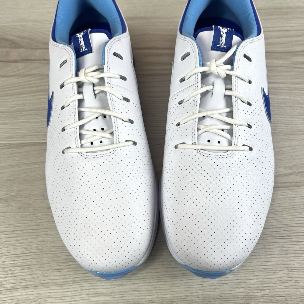 Nike Air Zoom Victory Tour 3 Golf Shoes Mens Size 9.5 White Blue DX9025-144 - Picture 5 of 9